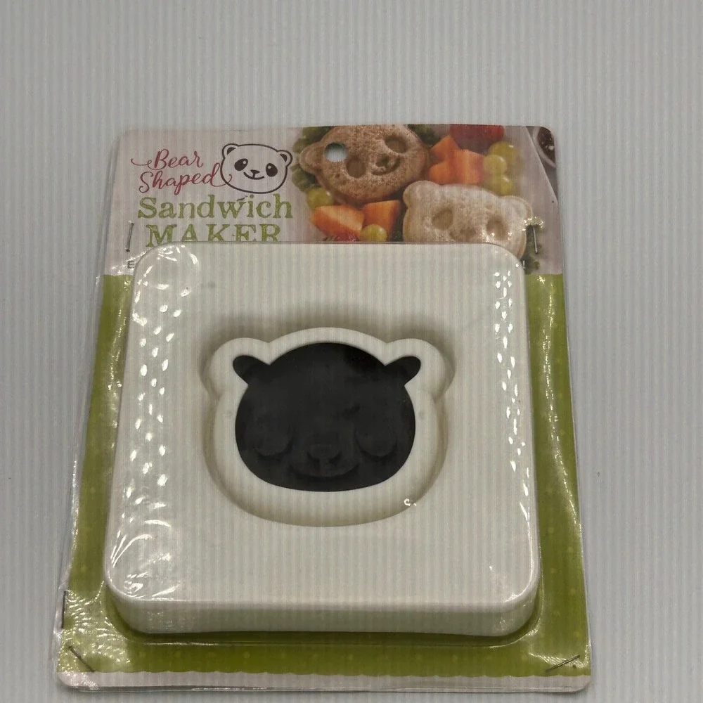 GA Bear Shaped Sandwich Maker Panda Face Crust Cutter Sealer E8287 New